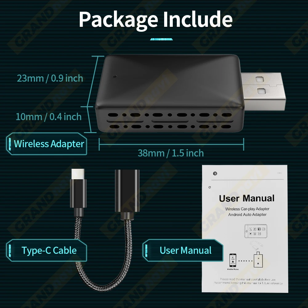 NEW Wireless CarPlay Android Auto Adapter USB Dongle Smart Mini Box Plug And Play Universal For VW Toyota Nissan Honda Ford Benz