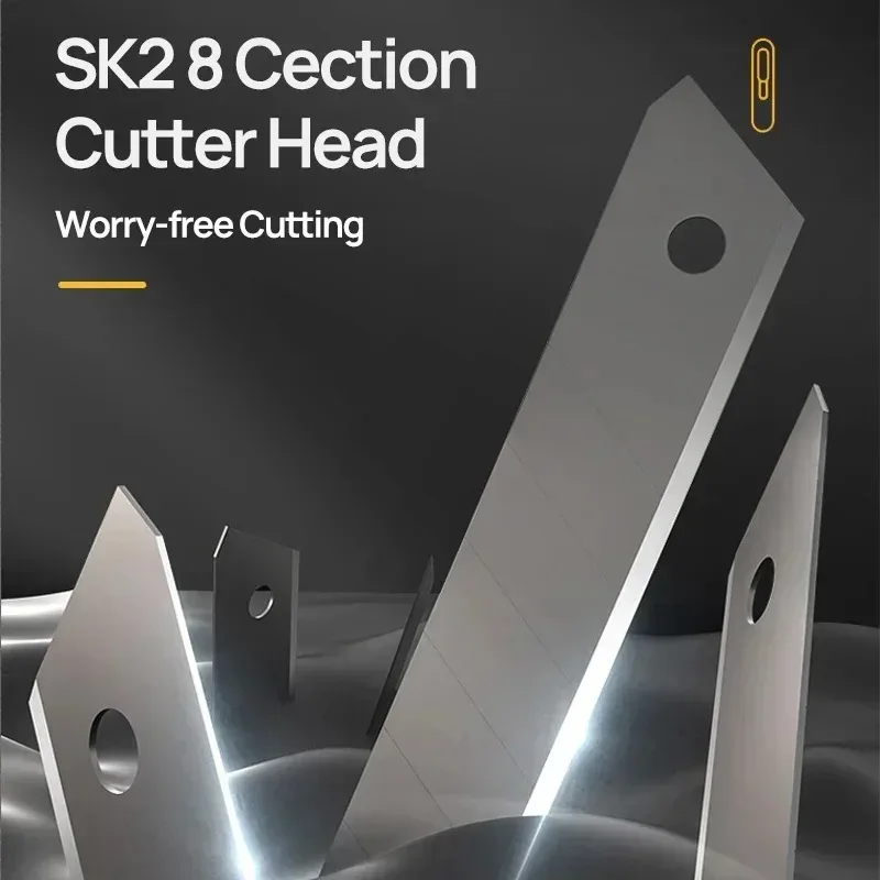 Cortadores de caja retráctiles con cuchillo multiusos a presión, cuchillas de acero con alto contenido de carbono de 9mm y 18mm, bloqueo automático, para suministros de oficina, papelería