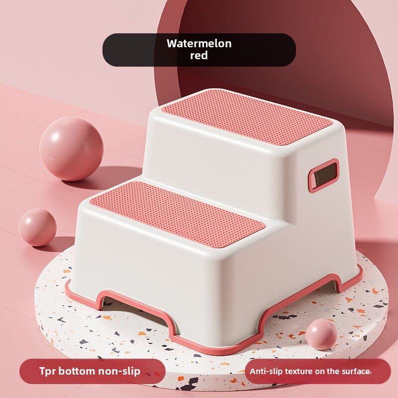 Taburete de lavabo para niños, taburete de mano para lavado de bebés, cepillo para lavar los dientes, taburete para pies de inodoro