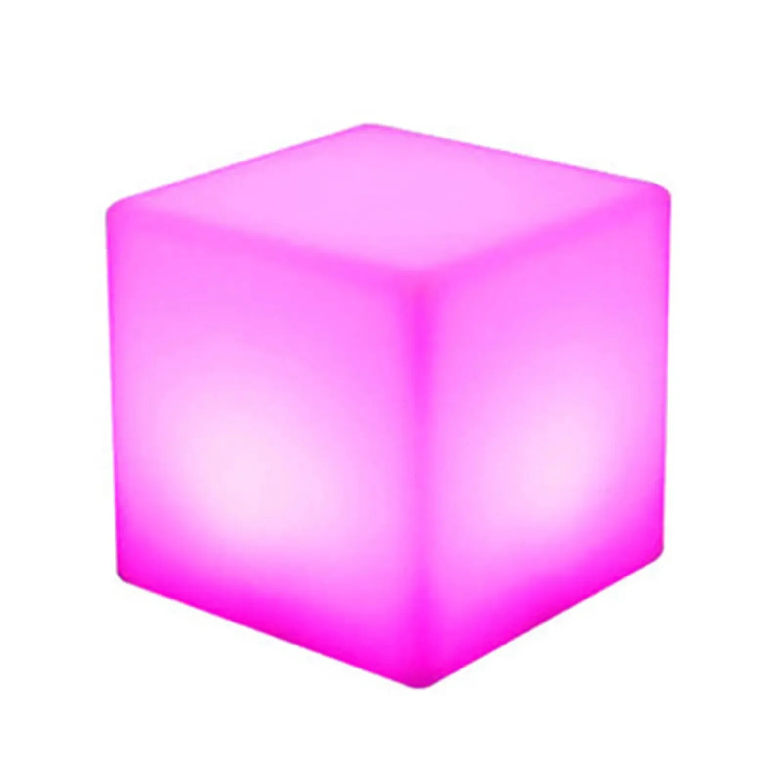 Cubo de luz LED RGB externo/interno, banco que muda de 16 cores, assento para cadeira de festa no pátio