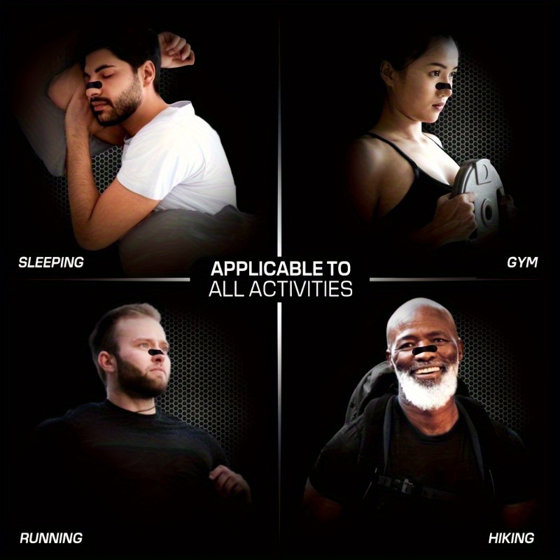 30pcs Enhanced Adhesion Sports Nasal Strips – Breathable & Comfortable Design,Suitable for Sports & Sleep