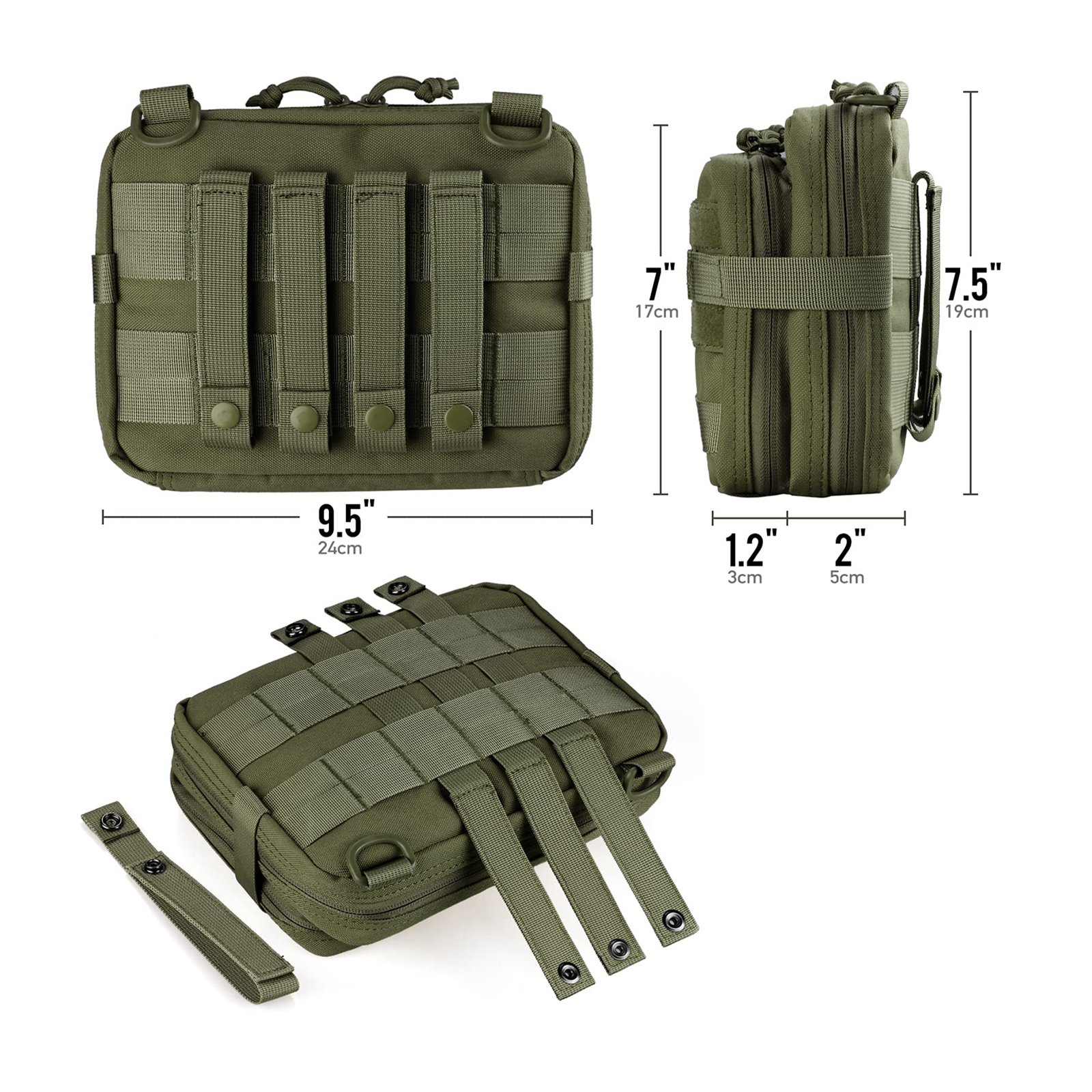 DulAdmin-Poudres de conception à double couche, pocommuniste utilitaires EDC EMT Molle, outils modulaires à manches, grande capacité