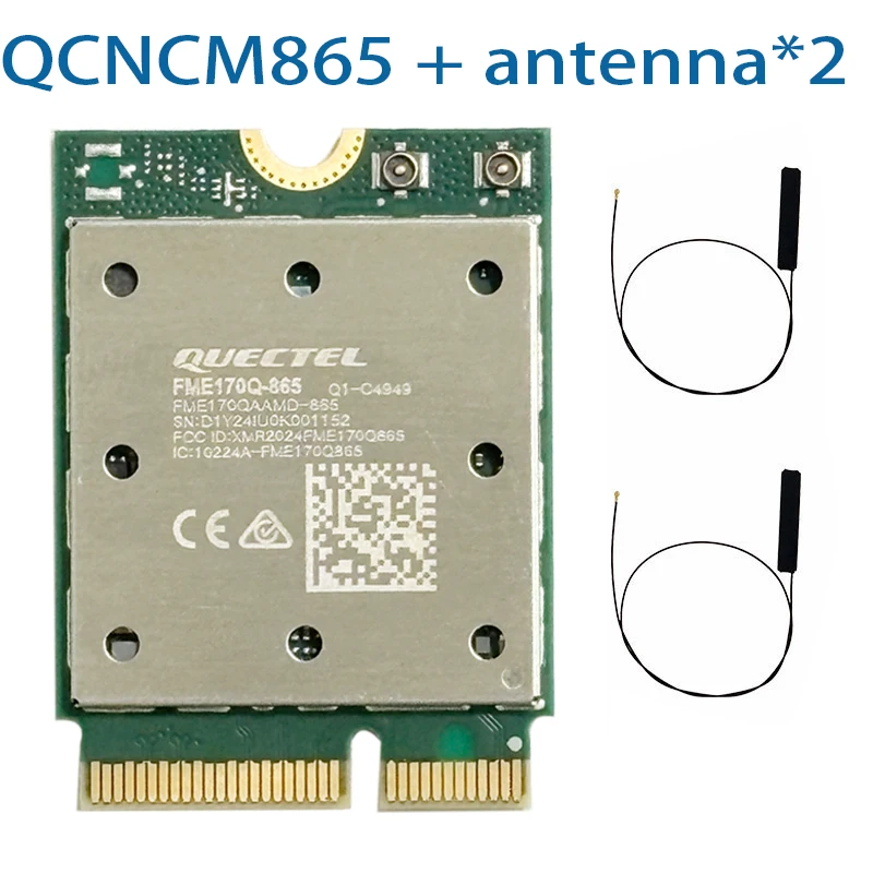 WiFi 7 QCNCM865 Módulo combinado WI-FI 7 BT Bluetooth 5,3 hasta 5,8 Gbps con 4K QAM,Wi-Fi 7, Wi-Fi 6E, Wi-Fi 6 802.11ax
