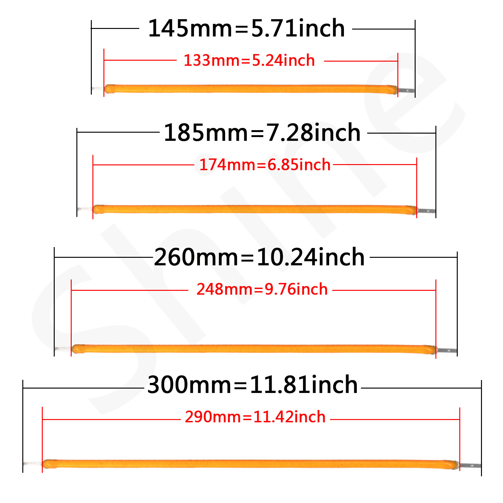 LED Filament ยืดหยุ่น DC3V 38 มม.60 มม.95 มม.80 มม.130 มม.145 มม.185 มม.260 มม.300 มม.หลอดไฟ Edison อะไหล่ COB LED ไดโอดตกแต่ง DIY