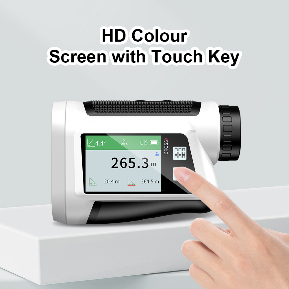 Дальномер для гольфа 5-580 ярдов с наклоном, лазерный дальномер с сенсорным экраном, фиксатором флага, вибрацией, идеальные аксессуары для гольфа для игроков в гольф