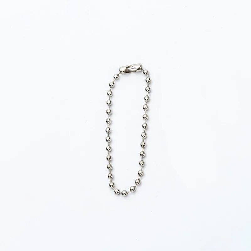 50/100 stücke Metall Ball Perle Kette Verlängerung Für DIY Erkennungsmarke Schlüsselbund Hand Label Stecker Schmuck Finden Herstellung Zubehör suppl