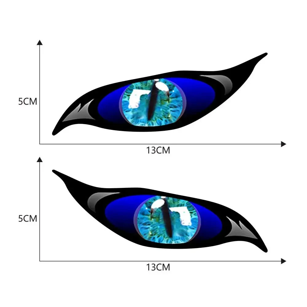 2 uds motocicleta 3D estéreo reflectante ojos de gato pegatina creativa espejo retrovisor calcomanía para motocicleta coche Auto decoración pegatinas