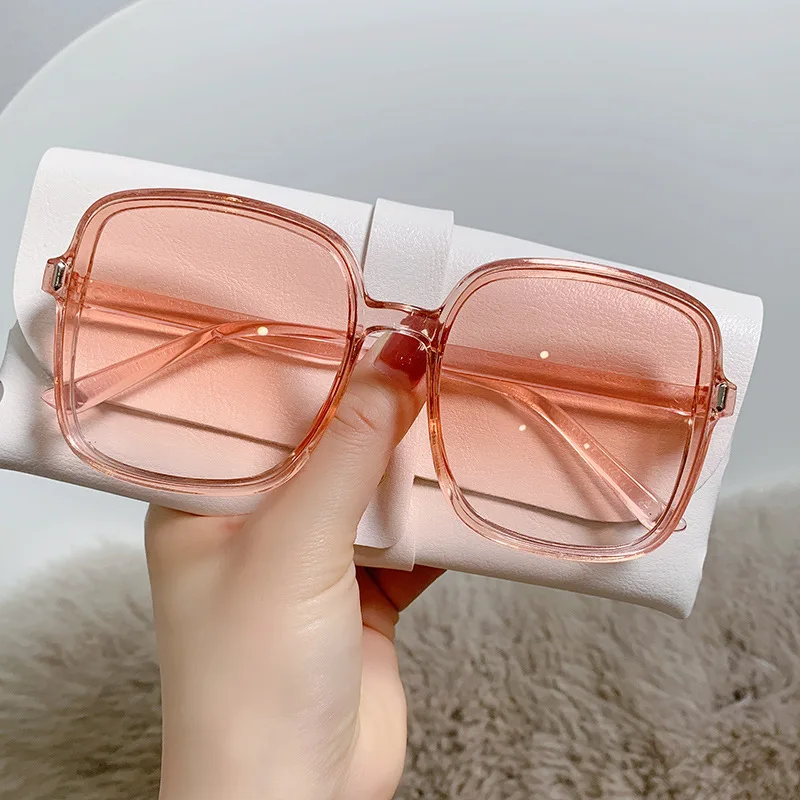 Óculos de sol quadrados oversized vintage 2025 moda feminina gradiente ao ar livre tons retro feminino design de marca de luxo