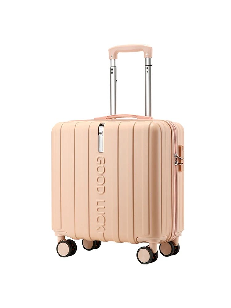 軽量ポータブル荷物小型 18 インチ機内持ち込みスーツケース旅行用ジッパーパスワードロックメンズレディースバッグ DAI-YU