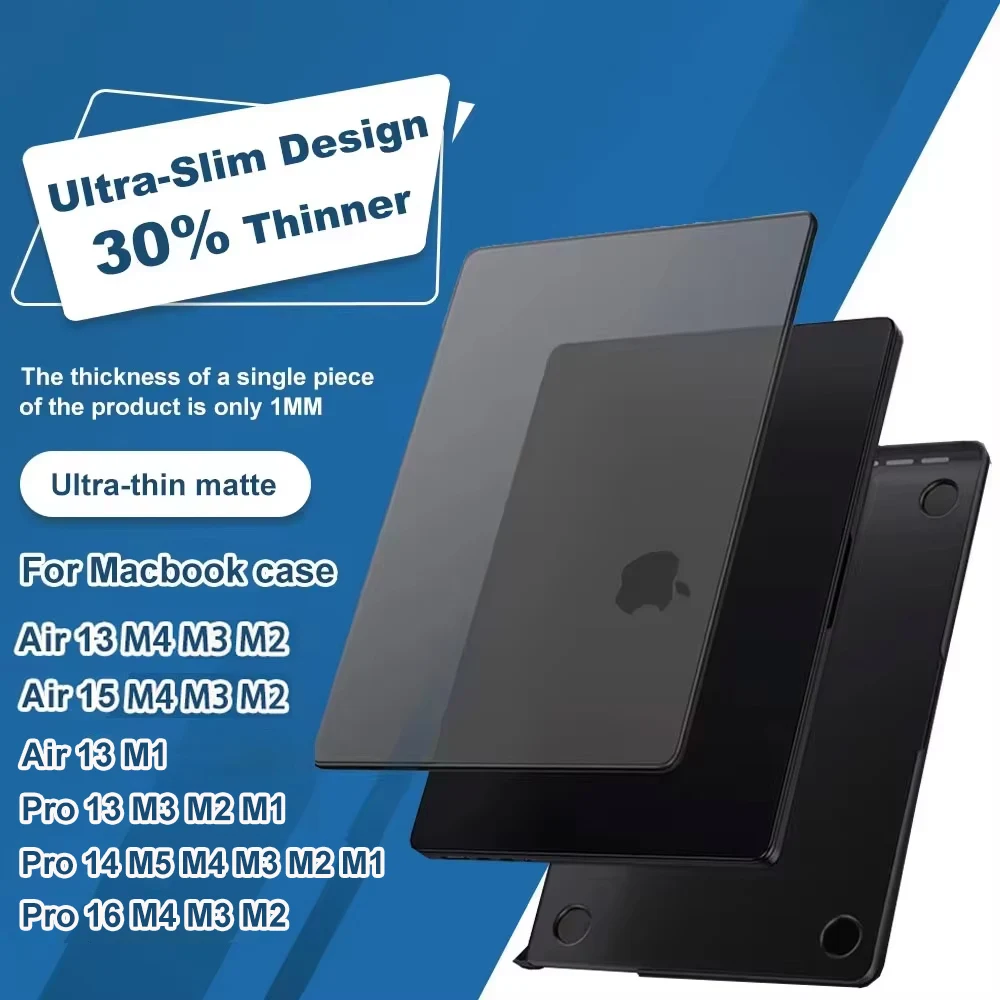 Чехол для ноутбука MacBook Pro 14 дюймов M5 2025 Release Pro 16 M4 2024 для MacBook Air 13 M4 M3 M2 2025 2022 Ультратонкий чехол