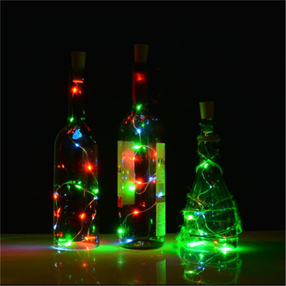 5/10/20PCS Battery Powered Cork Bottle Light 2m 20LED Light Bar Light Birthday Party Wine Bottle Stopper Light Bar With Battery