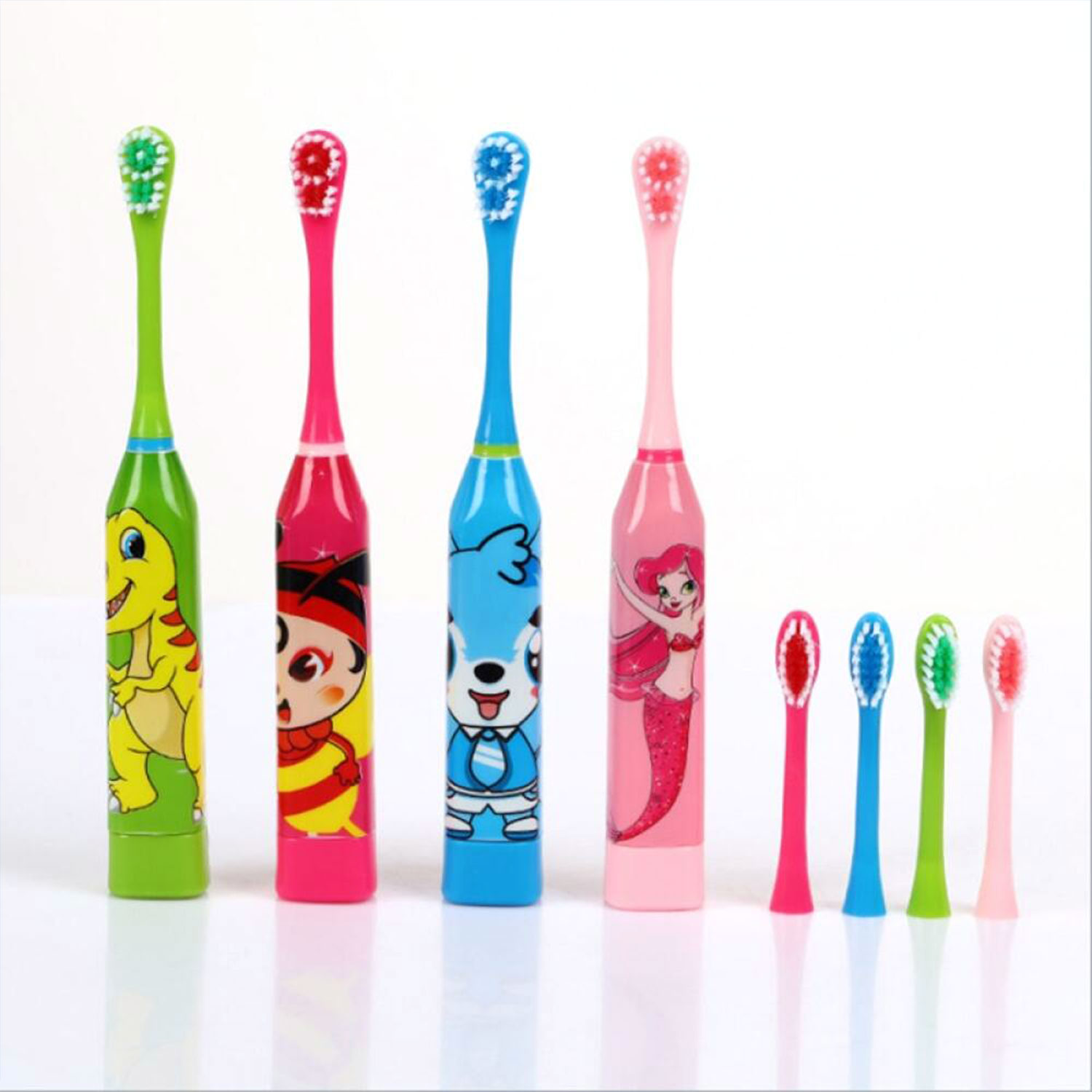 2-12 anos de idade crianças escova de dentes elétrica treinamento escova de dentes do bebê dos desenhos animados escova de dentes automática boca limpa