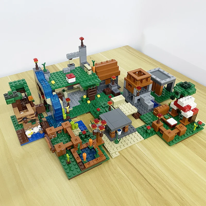 TreeHouse Village Farm Cave Mine Alex Zombie Фигурки Строительные блоки Игрушки Подарок для детей
