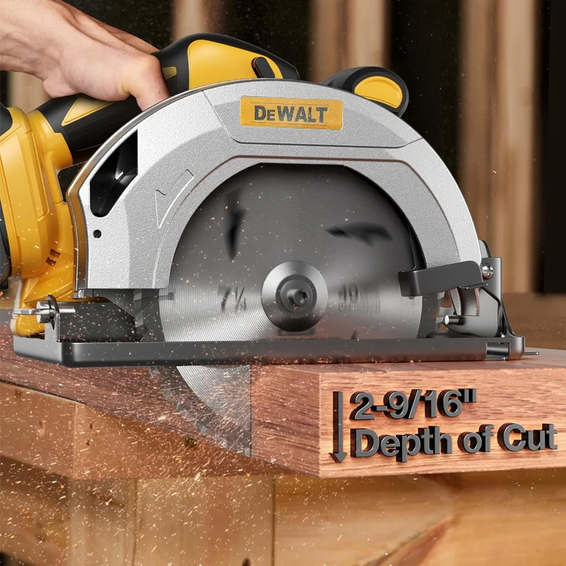 Dewalt 5000RPM Brushless Circular Saw 7 Inch Cordless Handheld Woodwork Saw 50° Adjustable Cutting Machine Power Tool New