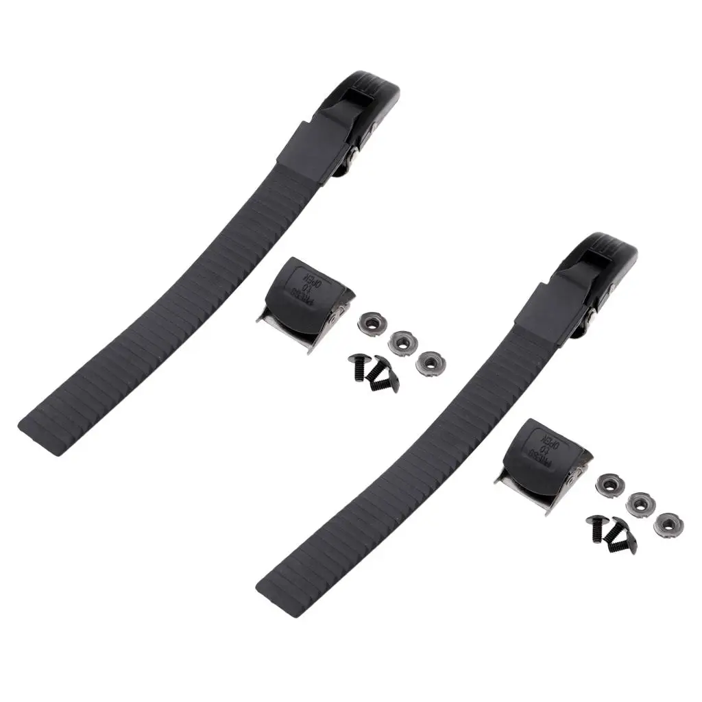 2er-Set Ersatzgurt für Inline-Rollschuhschuhe mit Klemme und Schraubenmutter