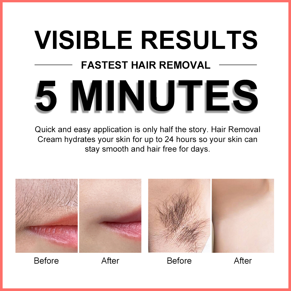 Crema depilatoria indolora, cera para depilación de labios, cara, axilas, privada, elimina suavemente el cabello, crema depilatoria