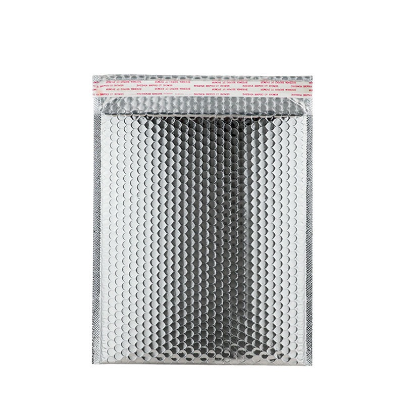 小さなビジネス用品のバブルメールボックス、パッケージ封筒バッグ、ローズゴールドとシルバー、ラージ、25x30cm、18x23cm、50個