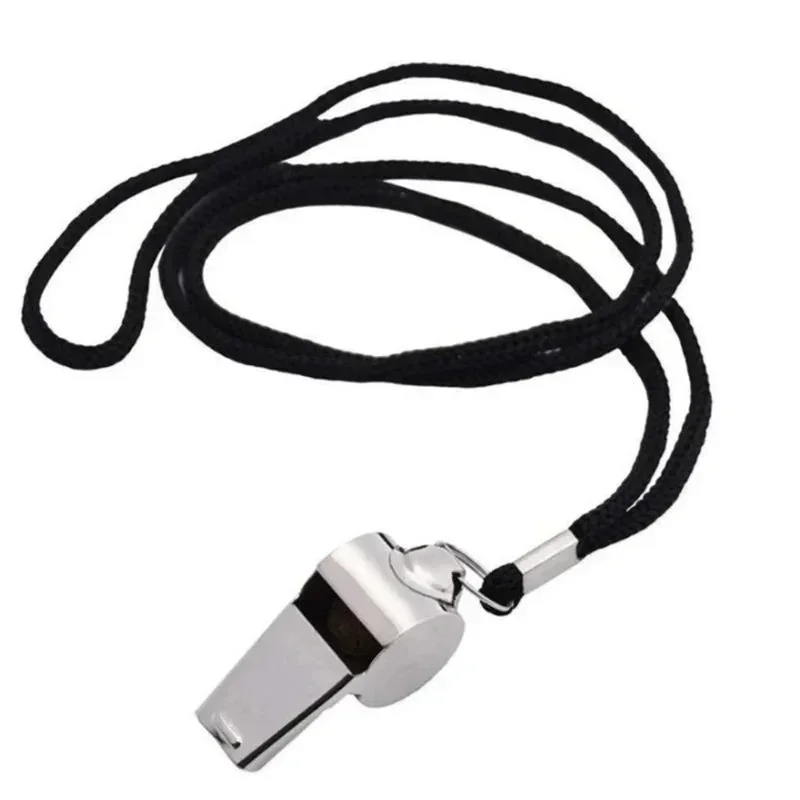 1PC Stainless Steel Whistle First Aid Whistle Soccer Football Basketball Hockey Baseball Sports Referee Whistle Survival Outdoor