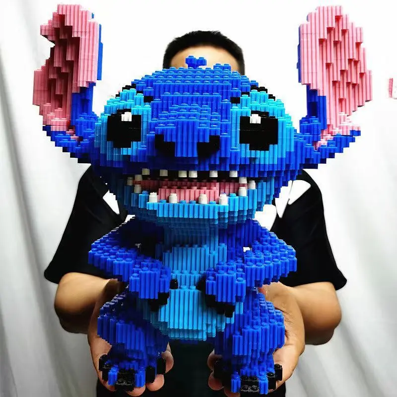 Disney Bouwsteen Stitch Giant Stitzer Assemblage Speelgoed Kinderverjaardagscadeau Puzzel Desktop Decoratie