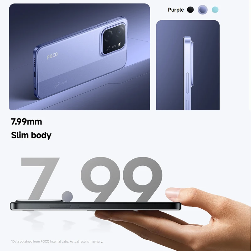 【Weltpremiere】POCO C85 Global Version Smartphone 128/256 GB Helio G81-Ultra 6000 mAh Akku 6,9-Zoll-Display 50 MP Kamera 33 W NFC