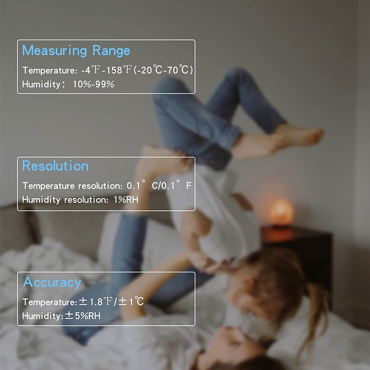 Higrômetro Digital LCD com ímã Stand, quarto termômetro, monitor de temperatura, portátil, casa, escritório