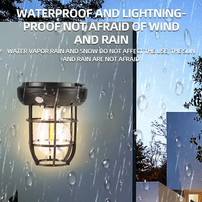 新しいソーラー LED ウォールランプ屋外庭中庭防水装飾街路灯人体誘導暖かい光ランタン