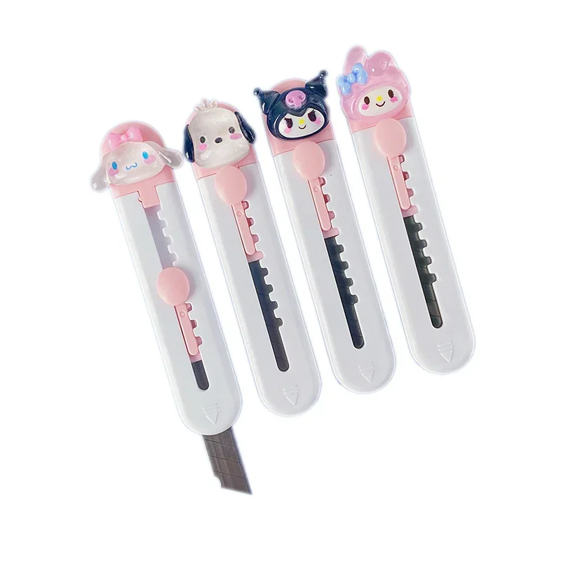 Coltello multiuso portatile per cartoni animati Mini taglierina per carta elasticizzata Apriscatole Tagliacarte Forniture per cancelleria per ufficio e scuola