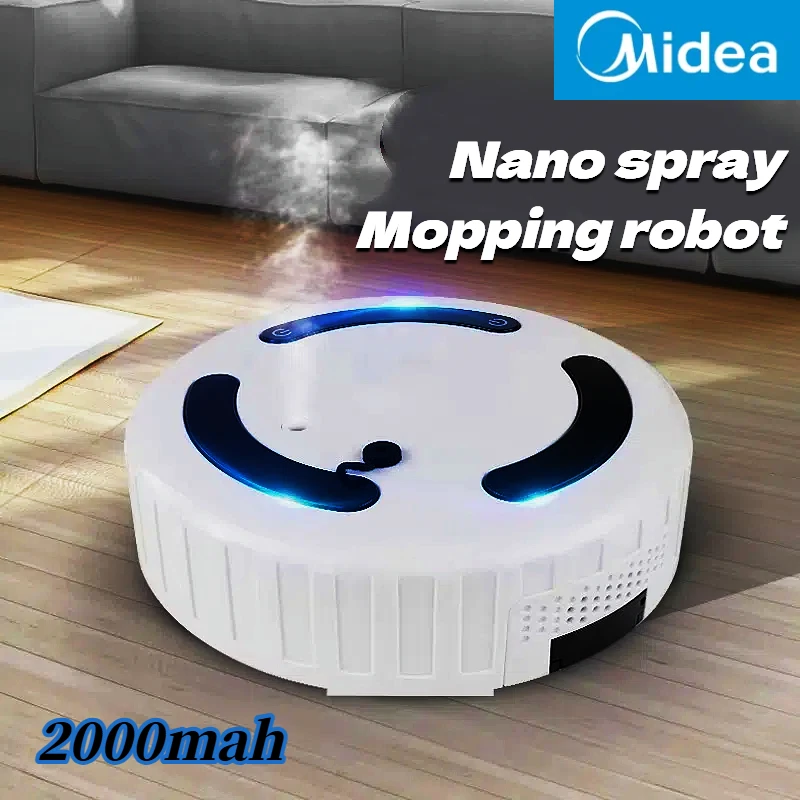 Midea Vacuum Cleaner USB Charging Sweeping Robot Mop Machine Pet Hair Floor Carpet Home Smart SweepSuction Cleaning Appliance