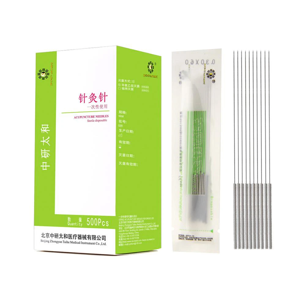 1000 Chiếc 0.25*25Mm 0.25*40Mm 2 Hộp 500 Chiếc Kim Châm Cứu Với Ống Đặc Biệt Cung Cấp dùng Một Lần Vô Trùng Châm Cứu Làm Đẹp