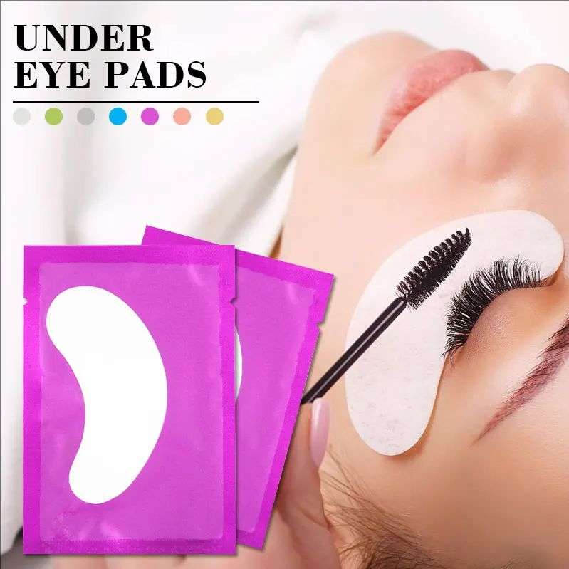 MJ 50Pairs Eyelash Pad Gel Patch Grafting Eyelashes Under Eye Patches For Eyelash Extension Paper Sticker Application Make Up