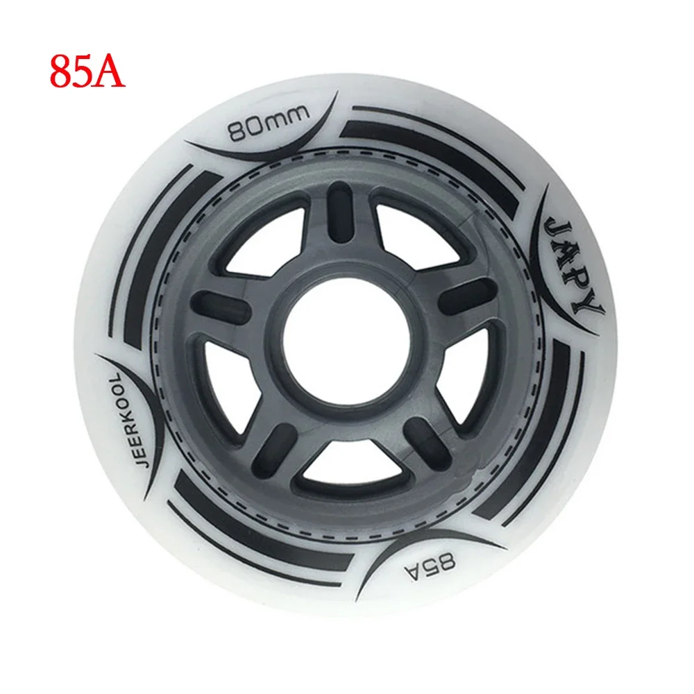 8 Stuks Japy Inline Skate Wielen 85a 88a 90a Hardheid 72 76 80Mm Slalom Glijdende Rolschaatsen Banden Voor Seba Powerslide Patines