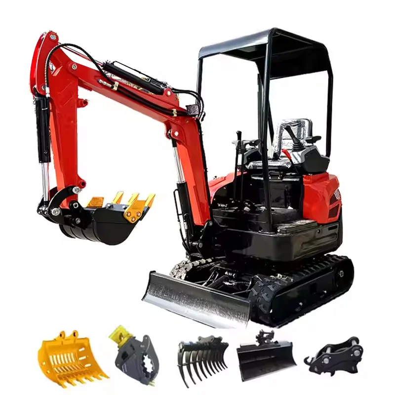 Fast delivery 1.2 Ton Mini Excavator For Sale EURO Certification Hydraulic Crawler Factory Small Digger customizable excavators