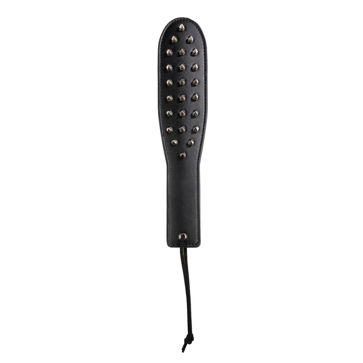 30 ซม.Pu หนัง Punk Rivet Paddles,แส้ม้า Spanking Flogger บทบาทเล่นขี่ม้าสําหรับม้า