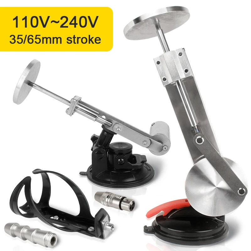 Actuador lineal telescópico de gran empuje mejorado, carrera de 65mm/39mm, mecanismo alternativo CC, Motor de velocidad Variable, conector 3XLR
