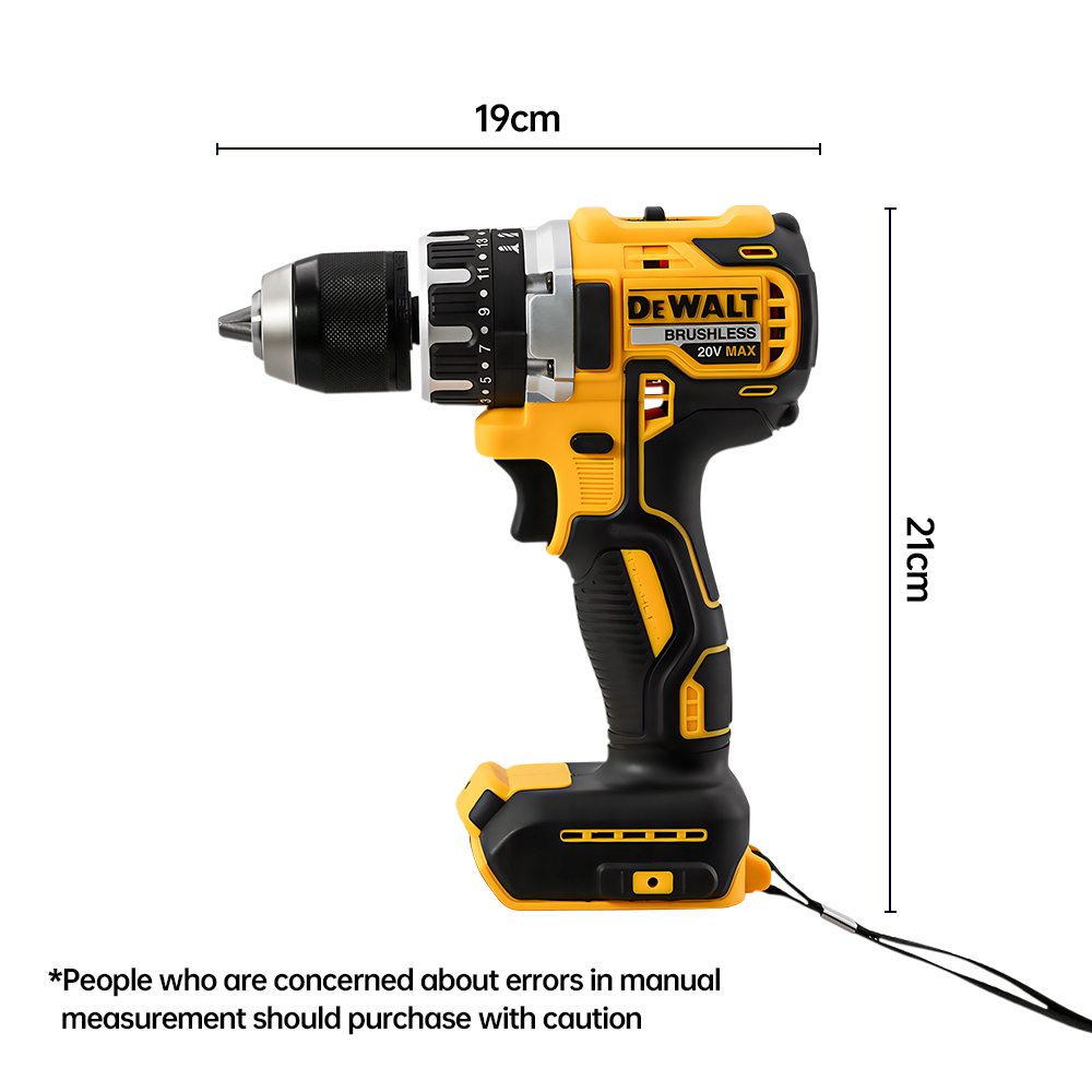 DeWalt ドライバー 20v ブラシレスリチウム電池充電電動ハンドドリル 13 ミリメートルピストルドリル電動ドライバーツール Dcd796