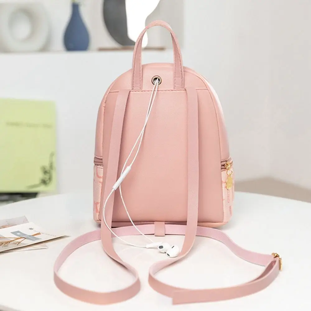 Zaino piccolo in pelle PU borse a tracolla per borsa quotidiana per donna borsa a tracolla a tracolla per donna stampata con lettera di moda