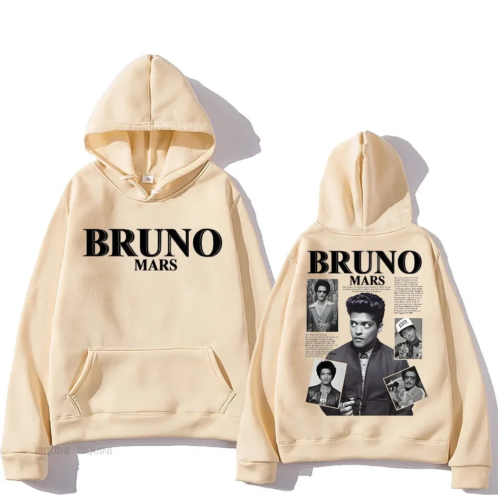Bruno marte com capuz streetwear feminino goth y2k roupas moletom de lã para outono/inverno hip hop roupas sudaderas retro com capuz