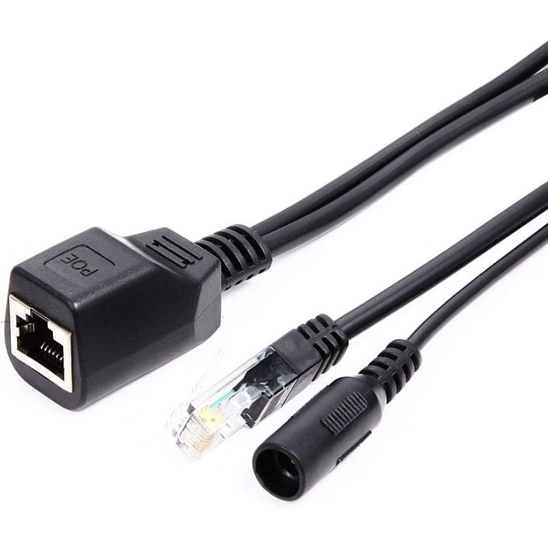 1 paar Passieve Power Over Ethernet Adapter Kabel POE Kabel POE Splitter RJ45 Injector Voedingsmodule 12-48 v voor IP Camea