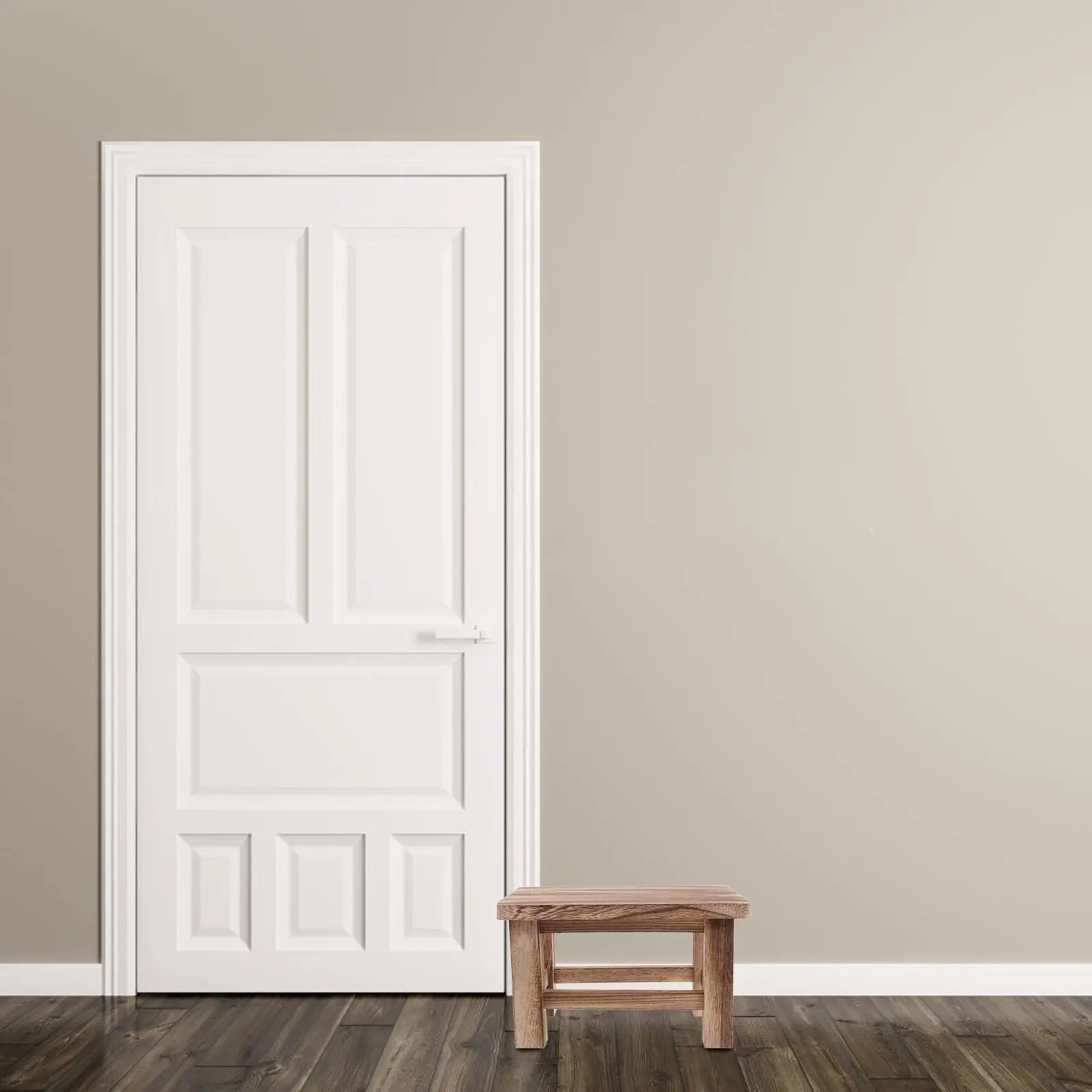 สตูลไม้เนื้อแข็ง Retro Compact Multi Room Entrance เด็กสตูลสตูลไม้ Bench สําหรับเฟอร์นิเจอร์เด็ก