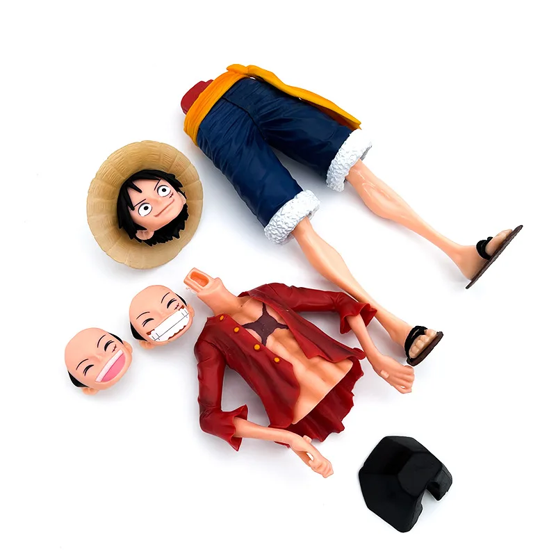 ร้อน 28Cm One Pieceอะนิเมะรูปมั่นใจยิ้มLuffyสามรูปแบบเปลี่ยนตุ๊กตาActionตุ๊กตาของเล่นชุด