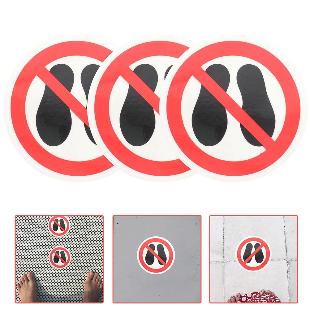 Adesivi Step Sticker Warning Floor No decalcomanie Round Not It Do adesivo Stepping Circle non attenzione segno etichette De Impresora