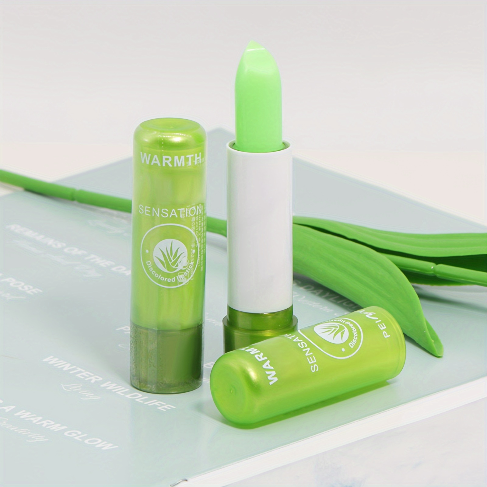12 STKS Aloë-extract lippenbalsem, kleurveranderende lippenbalsem, langdurige en hydraterende lippenstift voor Valentijnsdag en festivalcadeau