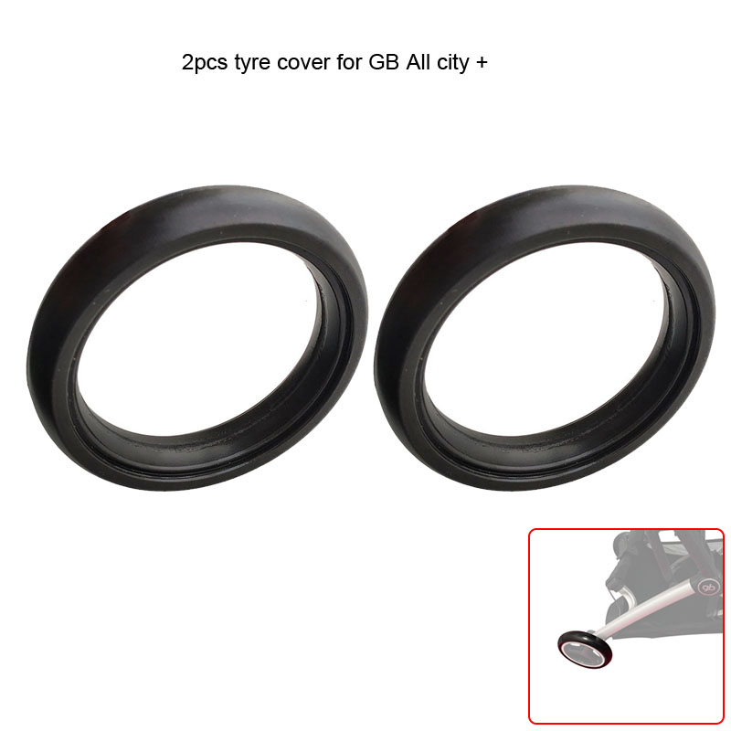 ล้อหลังสำหรับรถเข็น GB pockit + รถเข็นเด็กทุกเมืองพร้อมเพลาแบริ่งอุปกรณ์เสริมสำหรับรถเข็นเด็กทารกยางล้อหลัง