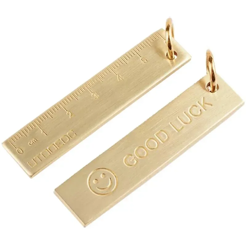 1 шт., медная линейка, 6 см, 3 мм