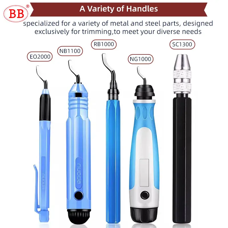 BB Deburr เครื่องมือคู่มือ HSS ขัดโลหะไม้พลาสติกอลูมิเนียมทองแดงเหล็กตัด Chamfer ใบมีด BS1010