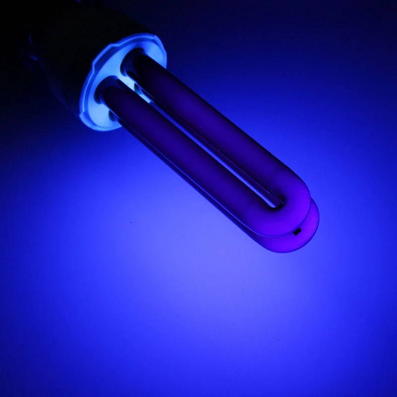 15W 20W 30W 40W E27 UV Light Bulb AC220V  Straight Low Energy Ultraviolet Fluorescent Black Light CFL Violet  Detection Lamp
