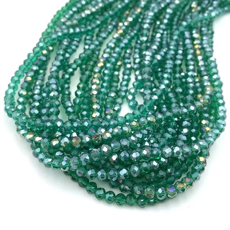 Eine 4 mm flache Perle, Radperle, lose Perlen, Kristallglasperlen, Armband, Halskette, Perlenmaterial, DIY-Schmuckzubehör