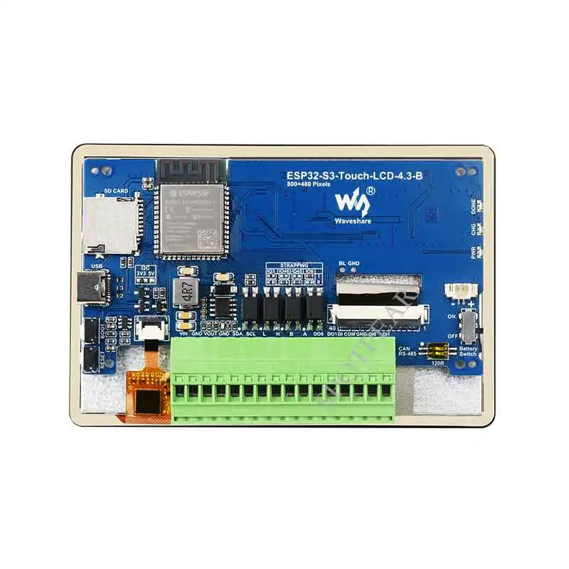ESP32 S3 4,3-дюймовый ЖК-дисплей (B) 800x480 Неподъемная плата сенсорного экрана LVGL с датчиком CAN I2C RS485