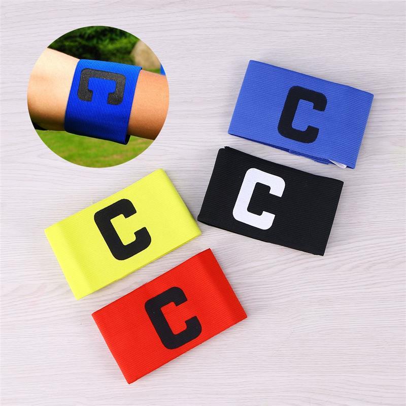 Kapitänsbinde, Fußballbälle, Fußballarm, elastische Teamarmbinden, Basketball, Badgerugby, verstellbare Kapitäne