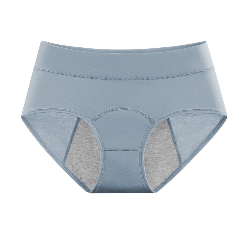 Culotte Menstruelle Taille Haute en Coton, Sous-Vêtement Menstruel